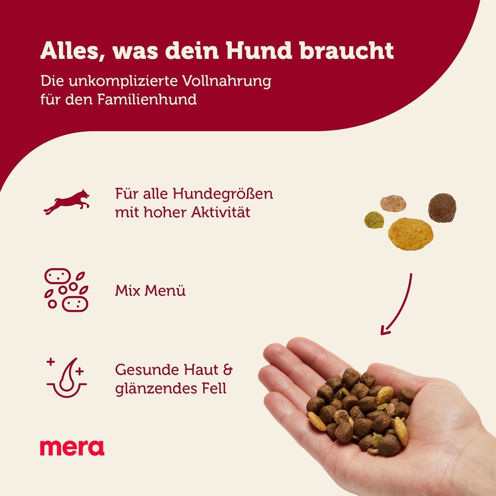 mera essential Softdiner Mix Menü Active Produktvorteile