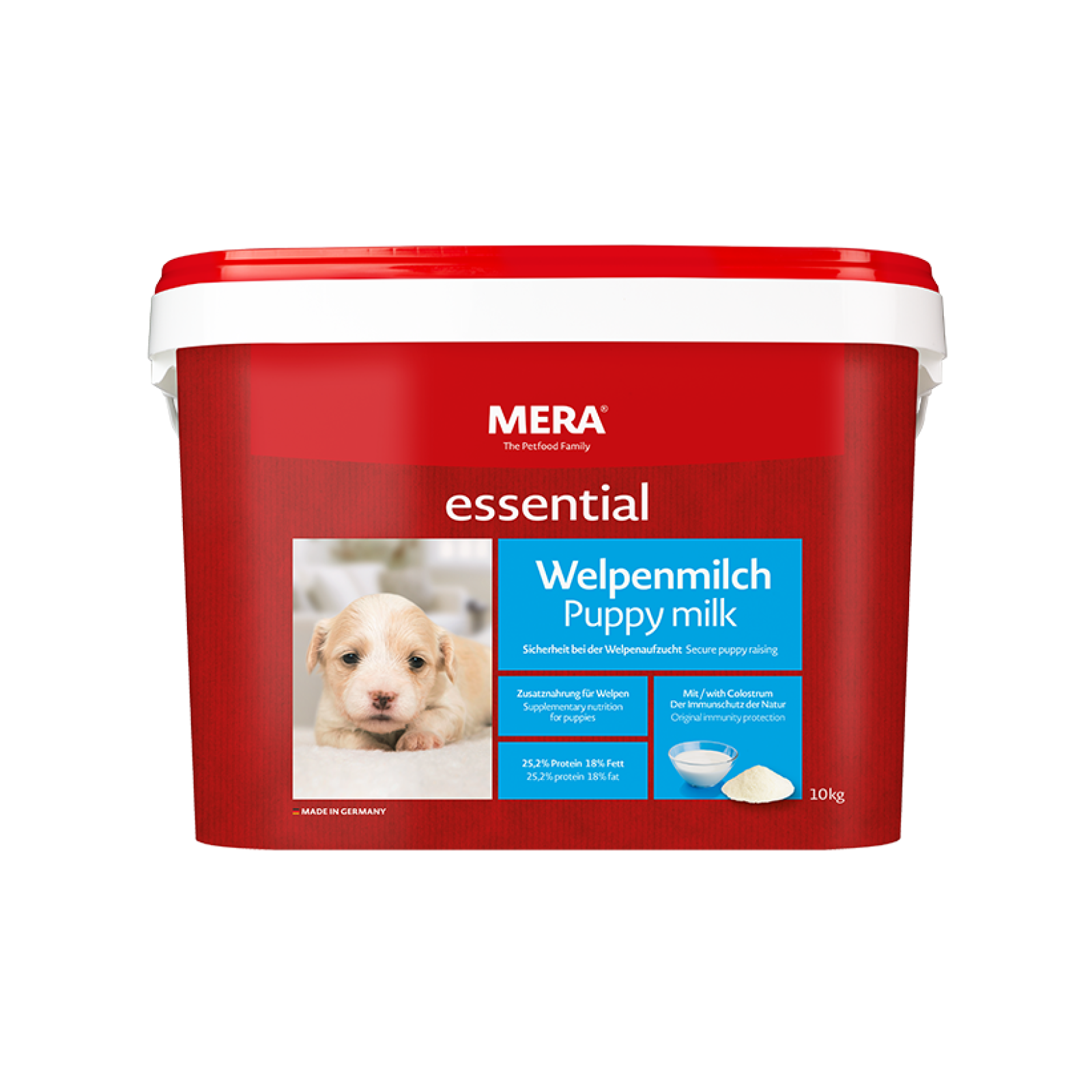 mera essential Welpenmilch Verpackung