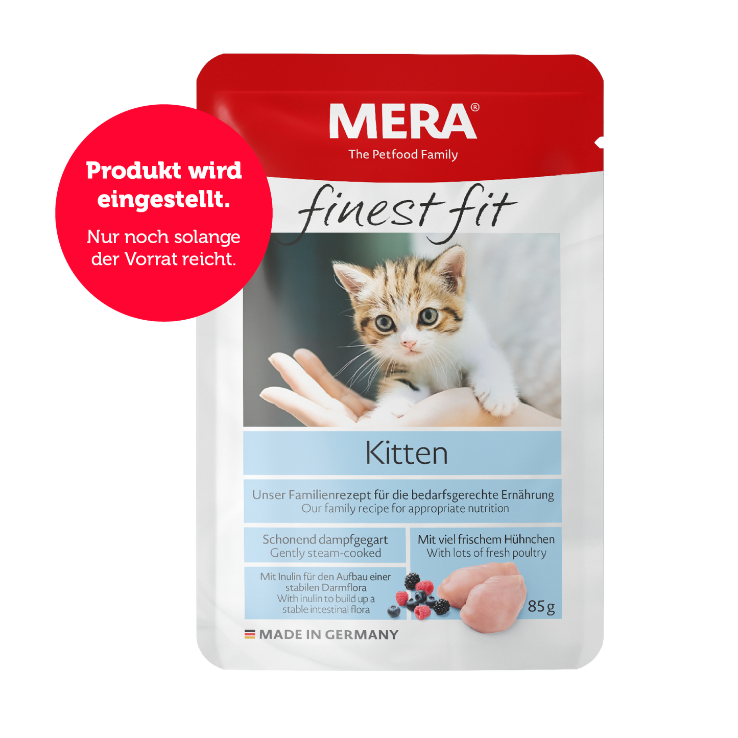 mera finest fit Kitten Nassfutter Auslistung