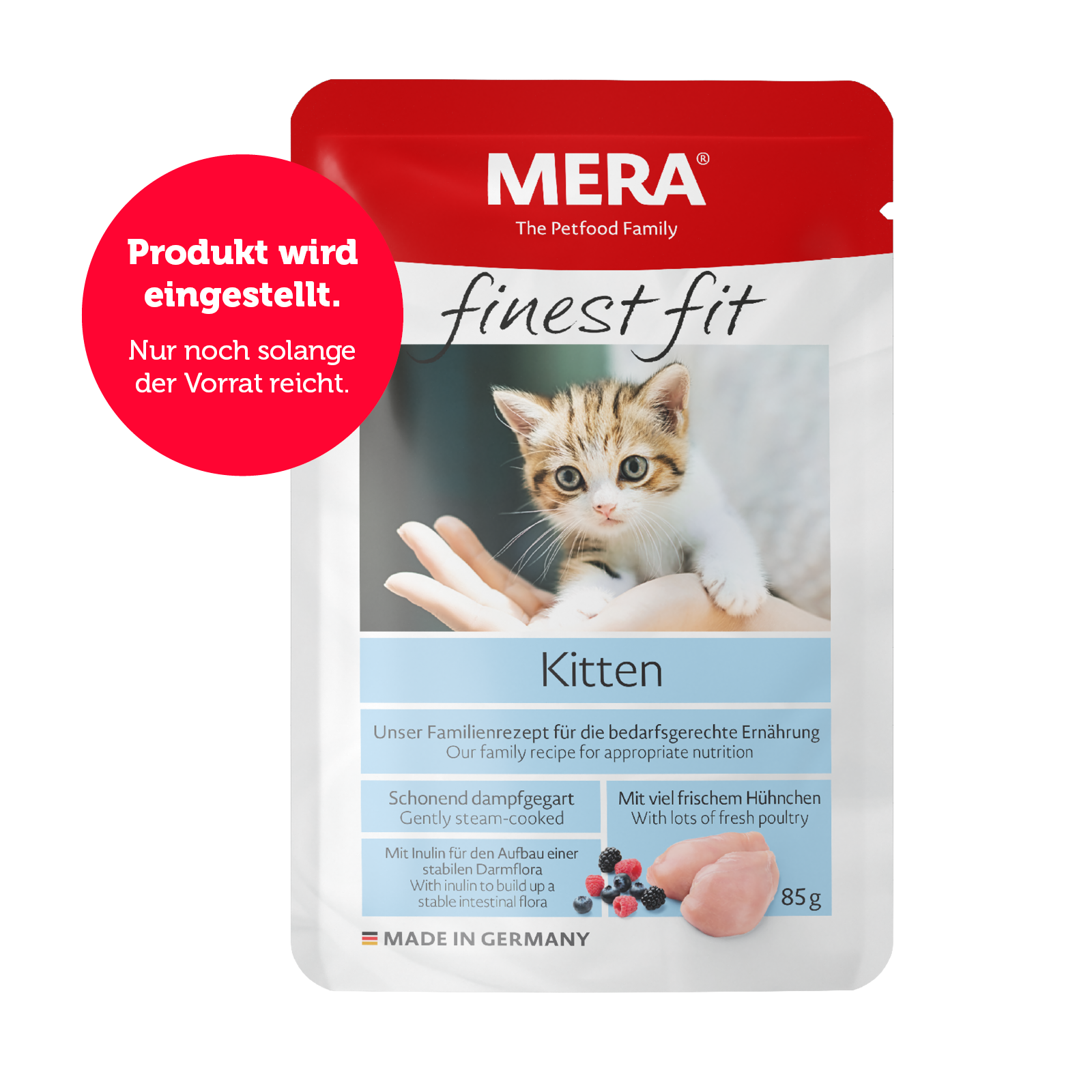mera finest fit Kitten Nassfutter Auslistung