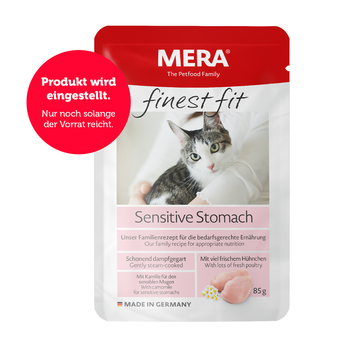 mera finest fit Sensitive stomach Nassfutter Auslistung