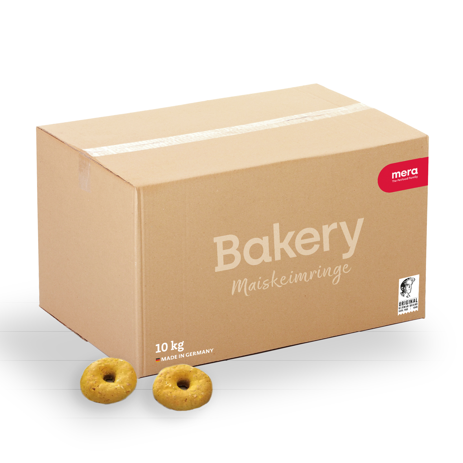 mera Bakery Maiskeimringe 10kg Verpackung mit Maiskeimringen