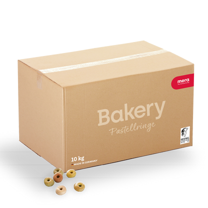 mera Bakery Pastellringe 10kg Verpackung mit Pastellringen