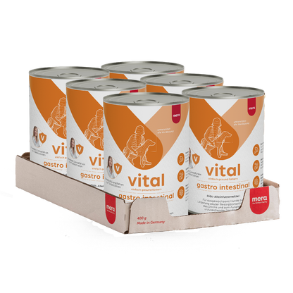 mera vital gastro intestinal Hund Nassfutter Verpackung Kolli