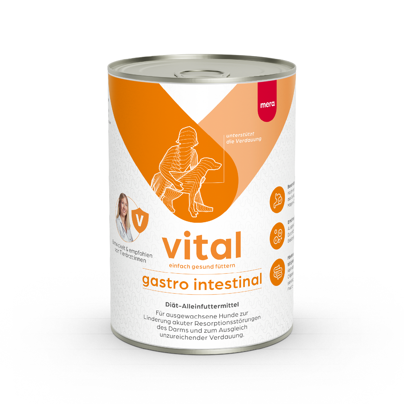 mera vital gastro intestinal Hund Nassfutter Verpackung