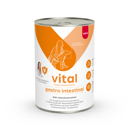 mera vital gastro intestinal Hund Nassfutter Verpackung