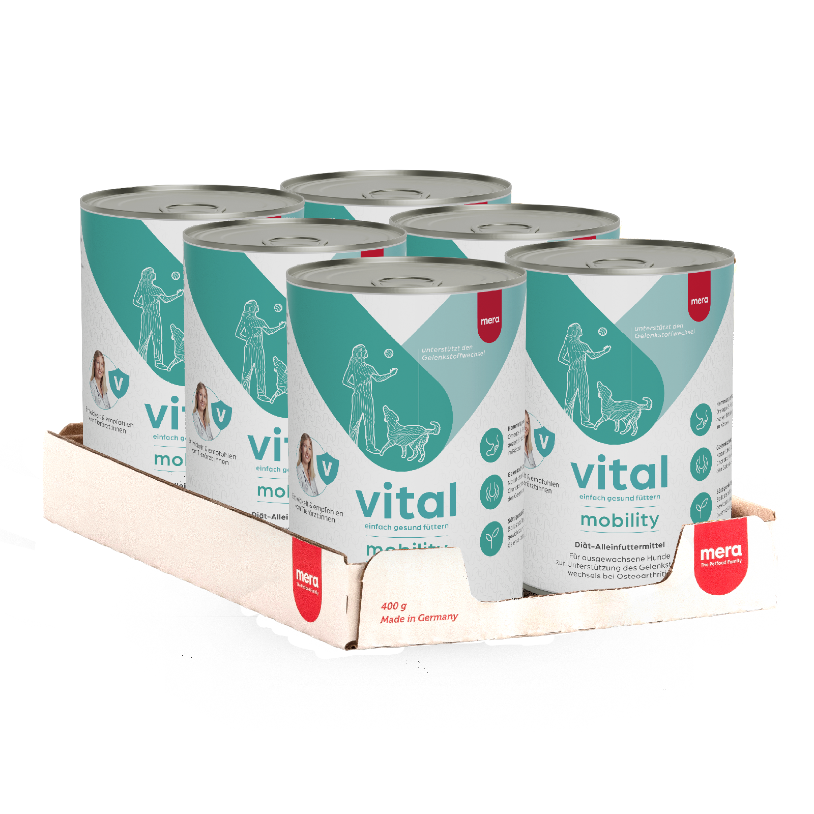 mera vital mobility Hund Nassfutter Verpackung Kolli
