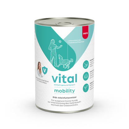 mera vital mobility Hund Nassfutter Verpackung