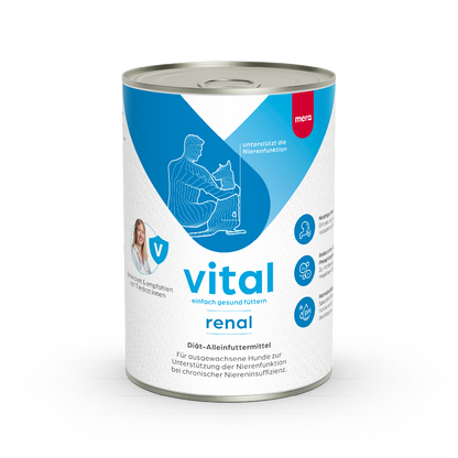 mera vital renal Hund Nassfutter Verpackung