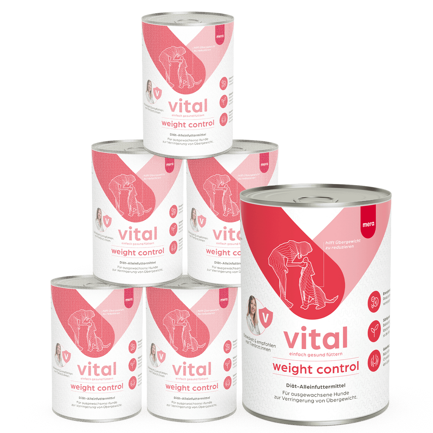 mera vital Hund weight control Nassfutter Pyramide