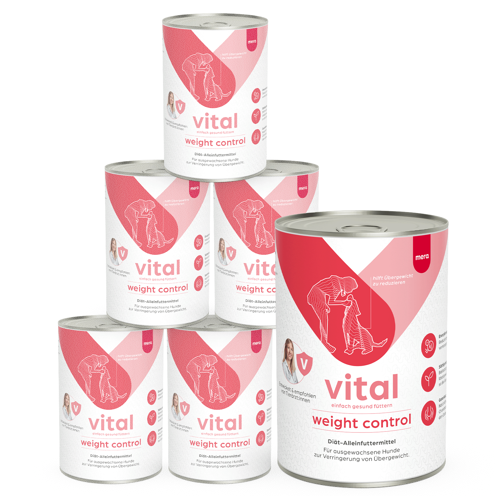 mera vital Hund weight control Nassfutter Pyramide