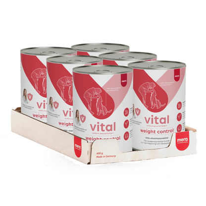 mera vital weight control Hund Nassfutter Verpackung Kolli