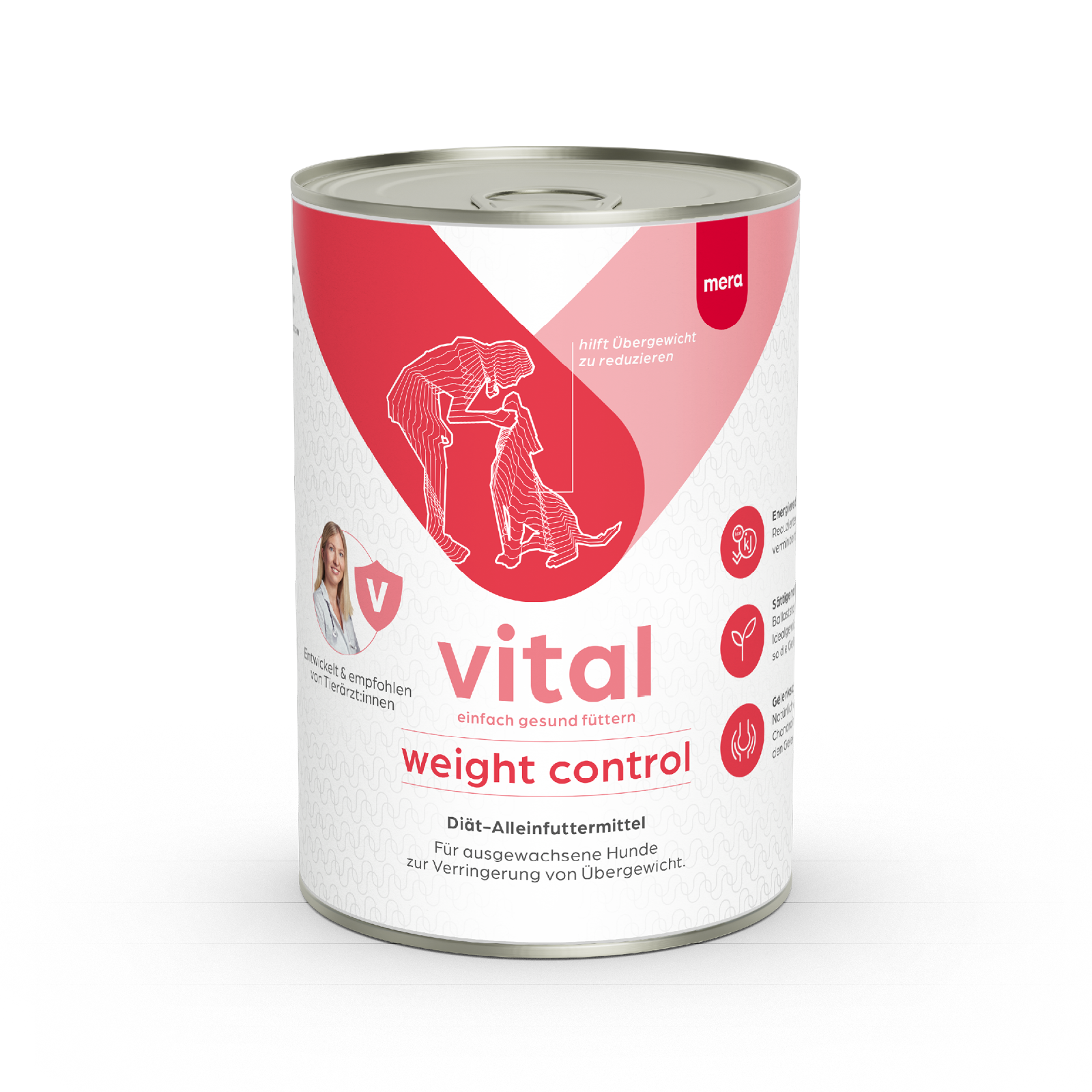 mera vital weight control Hund Nassfutter Verpackung