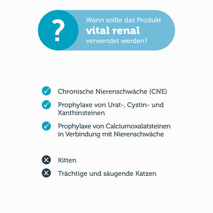 mera vital renal Katze Nassfutter Anwendungsgebiete