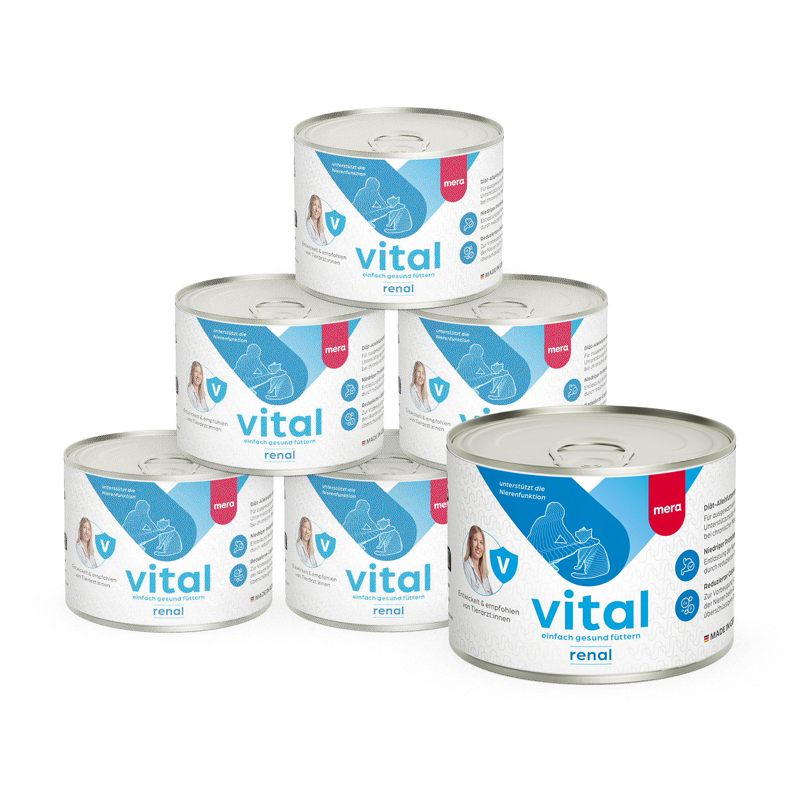 mera vital Katze renal Nassfutter Pyramide