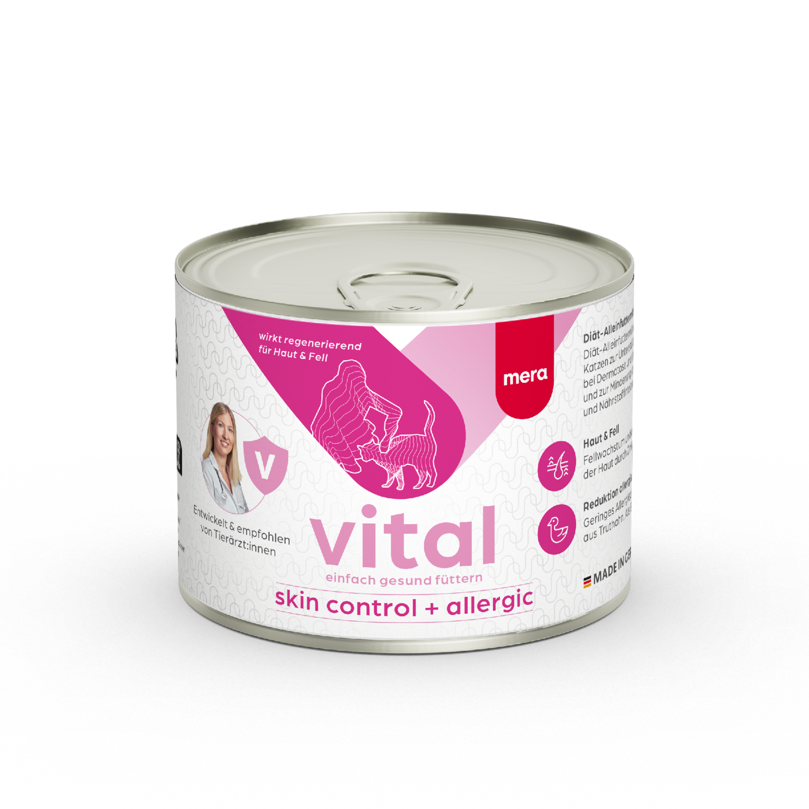mera vital skin control + allergic Katze Nassfutter Verpackung