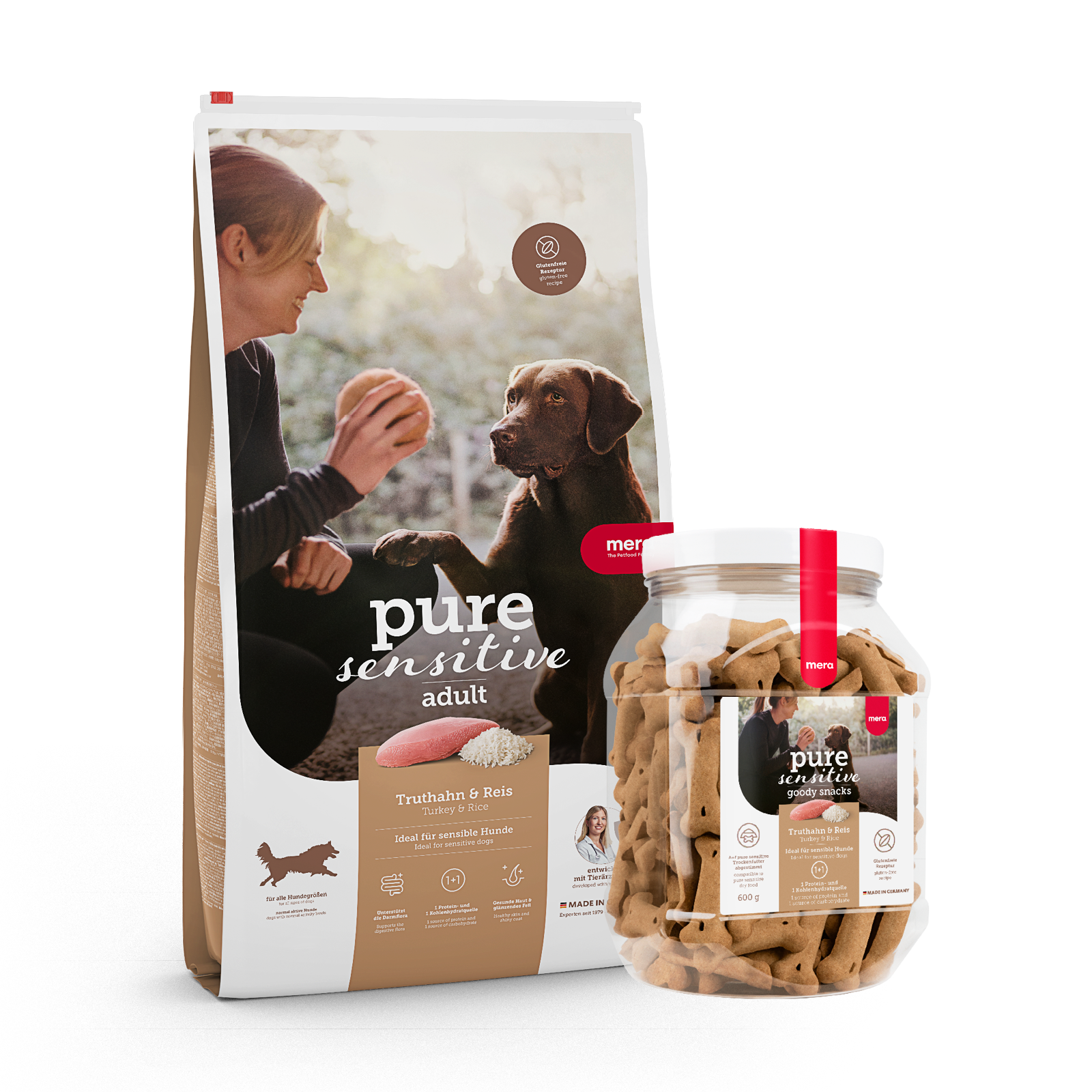 mera pure sensitive Bundle Truthahn & Reis Goody Snack Packshot