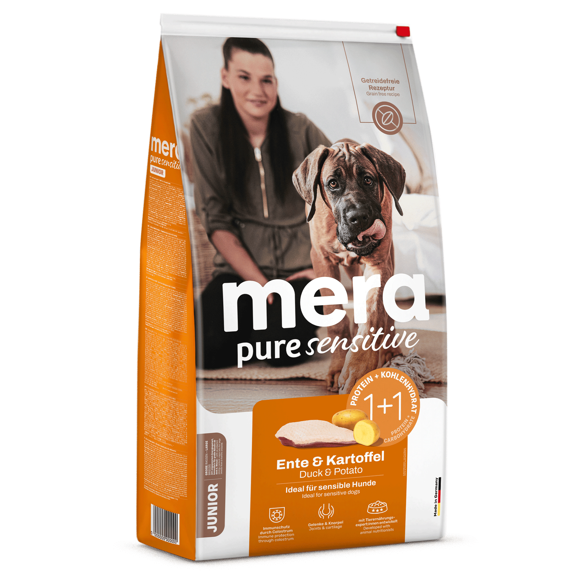 pure sensitive Junior Ente & Kartoffel Trockenfutter 