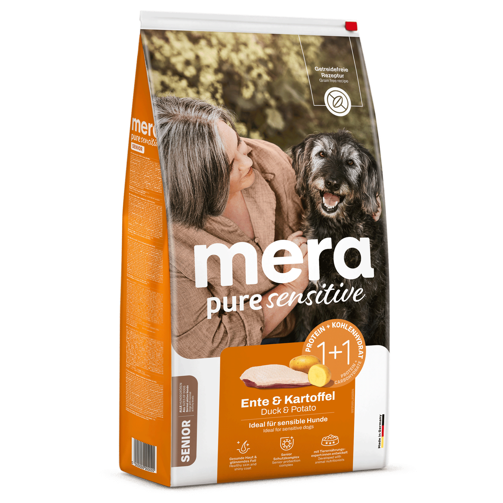 pure sensitive Senior Ente & Kartoffel Trockenfutter 