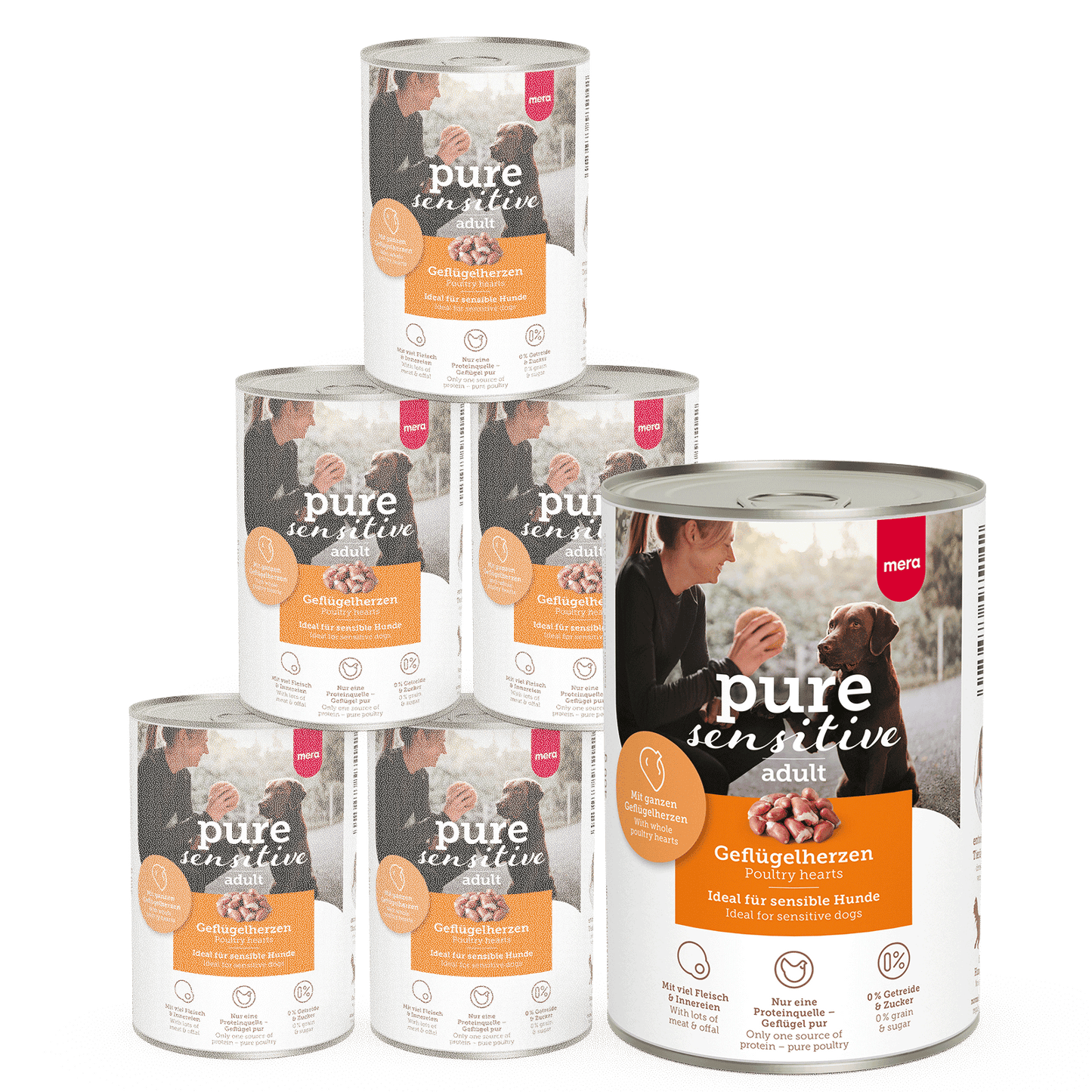 Geflügelherzen Nassfutter