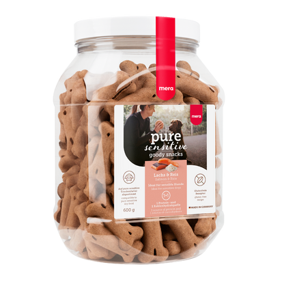 mera pure sensitive goody snacks Lachs & Reis Packshot
