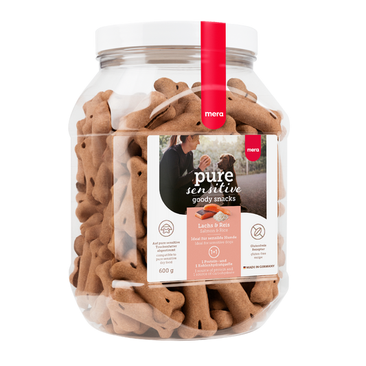 mera pure sensitive goody snacks Lachs & Reis Packshot