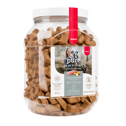 mera pure sensitive goody snacks Truthahn & Kartoffel Packshot