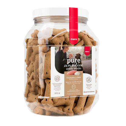 mera pure sensitive goody snacks Truthahn & Reis Packshot