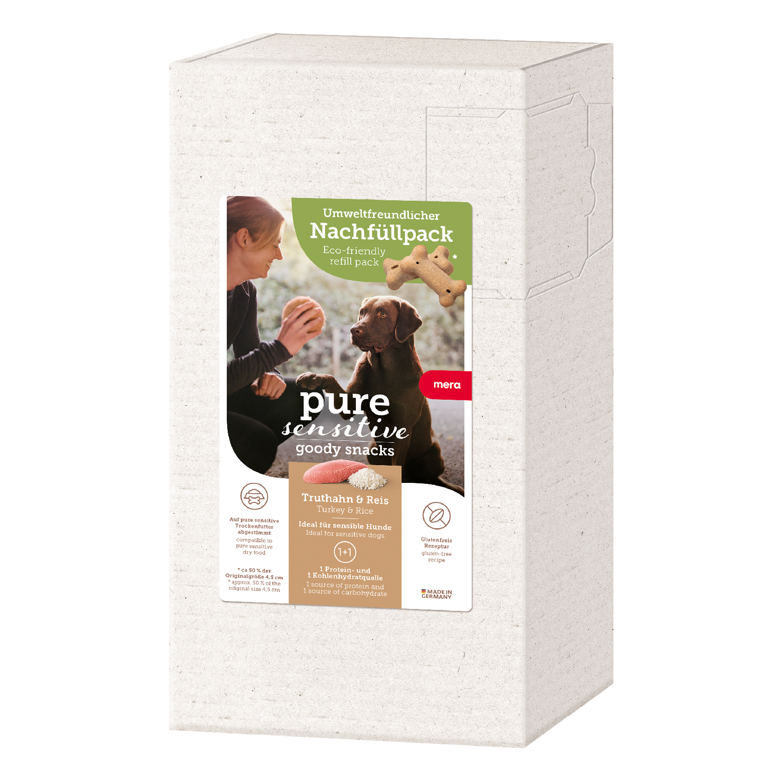 mera pure sensitive Truthahn & Reis Goody Snacks