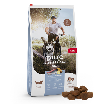 mera pure sensitive Hering & Kartoffel Trockenfutter Packshot