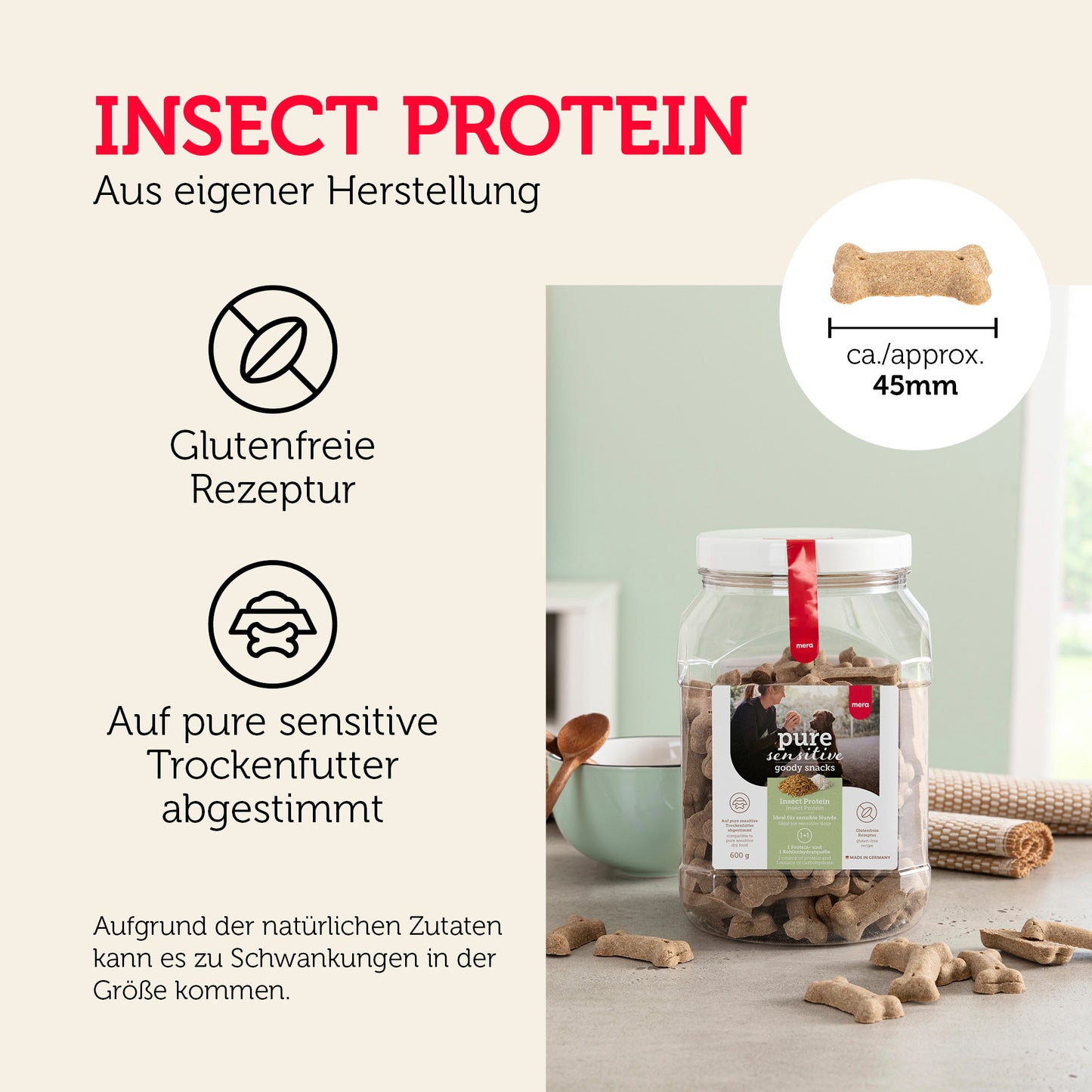 mera pure sensitive Goody Snacks Insect Protein Soft Benefits
