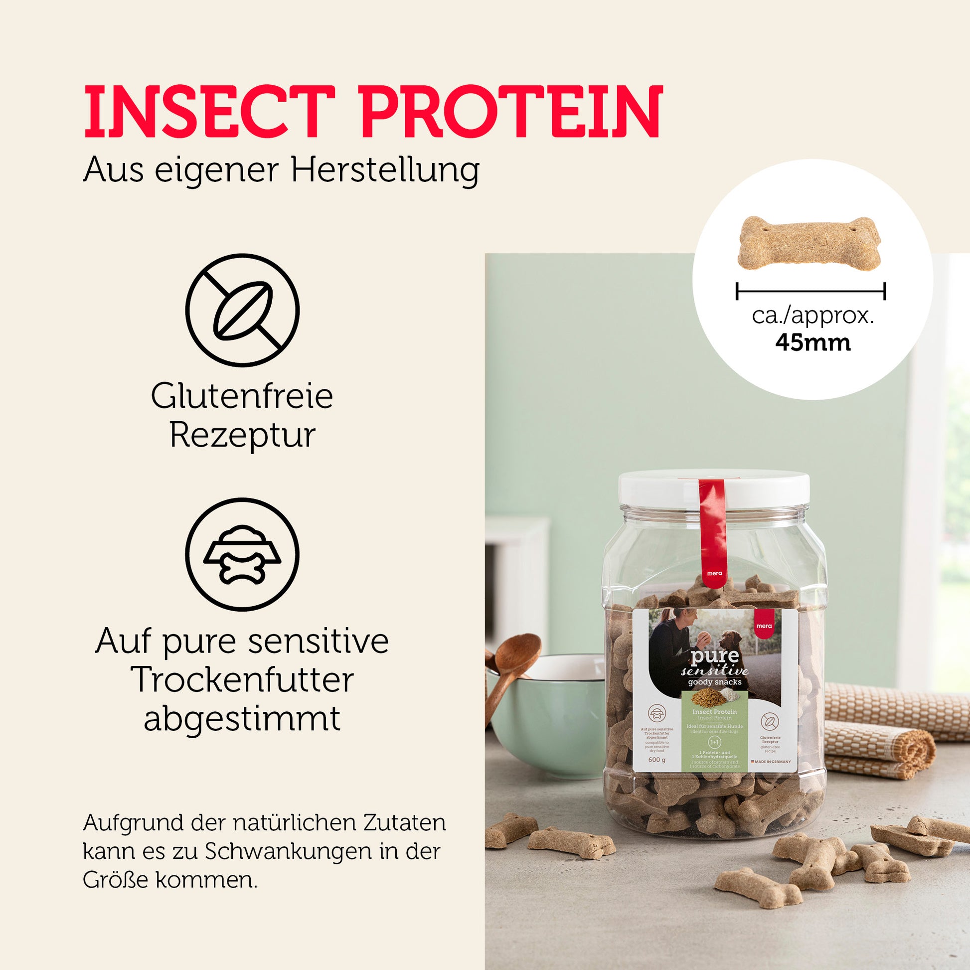 mera pure sensitive Goody Snacks Insect Protein Soft Benefits