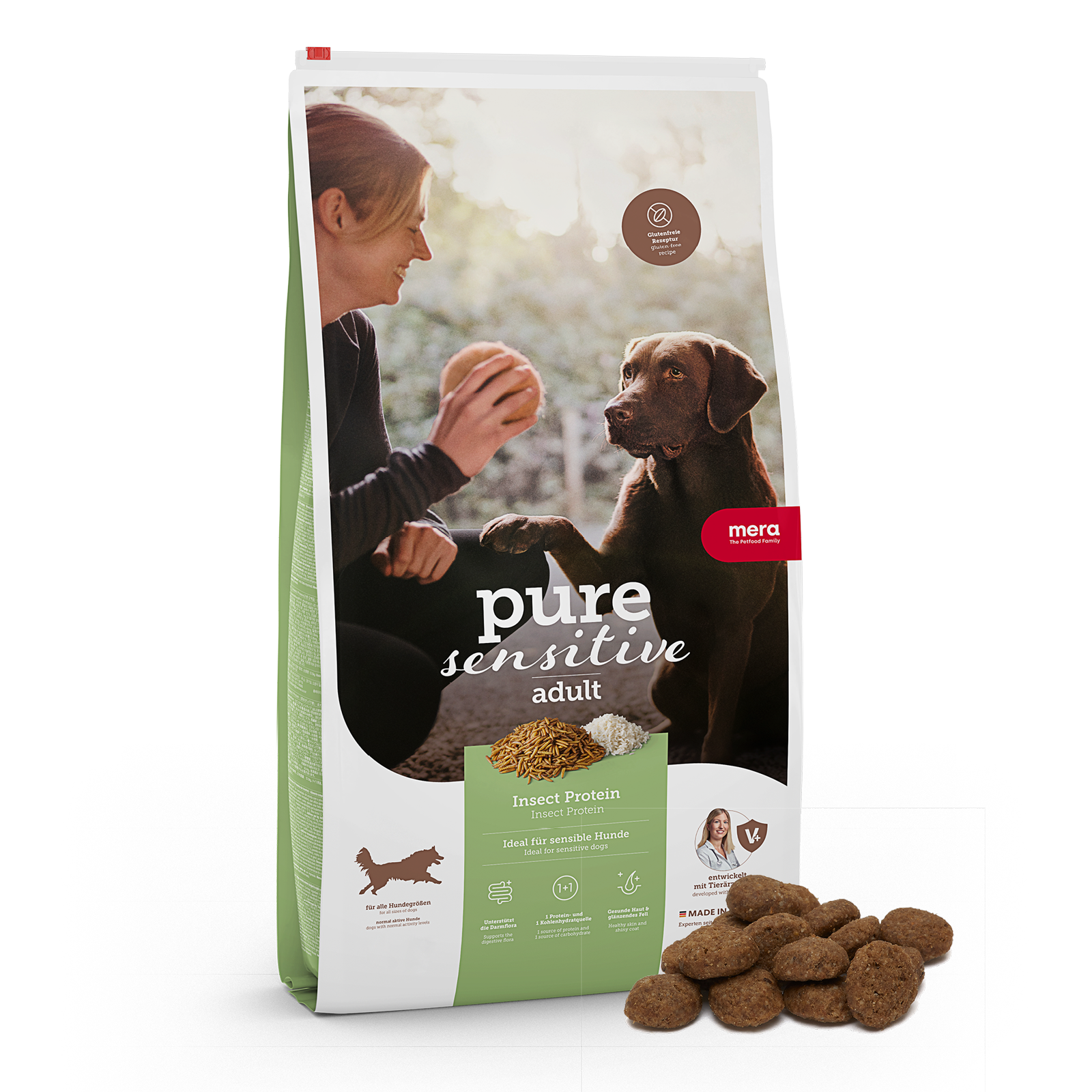 mera pure sensitive Insect Protein Trockenfutter Packshot