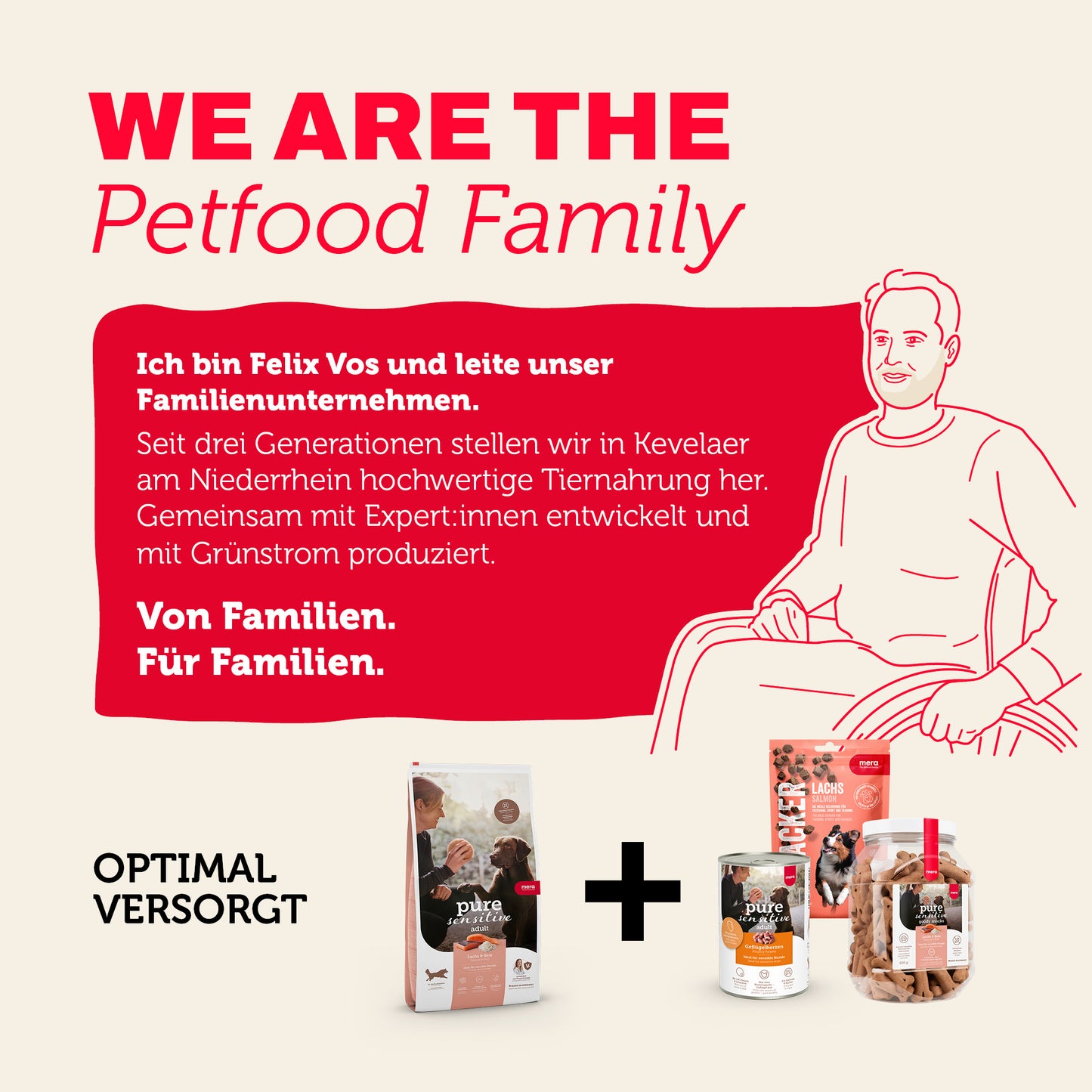 Tiernahrung von mera: Familienunternehmen mit Produkten für eine ausgewogene Versorgung