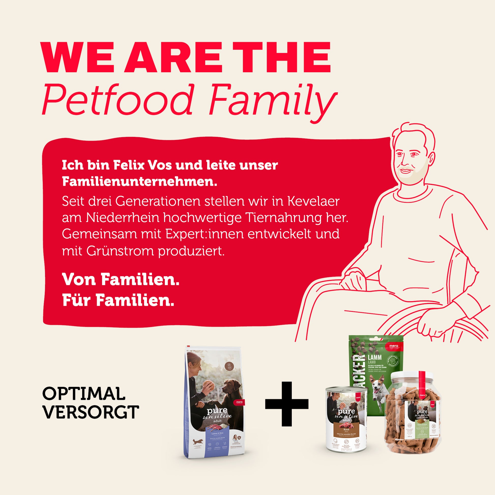 Tiernahrung von mera: Familienunternehmen mit Produkten für eine ausgewogene Versorgung