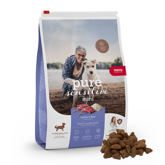 mera pure sensitive Mini Lamm & Reis Trockenfutter Packshot