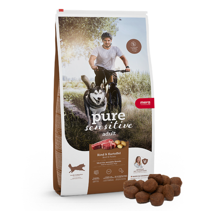 mera pure sensitive Rind & Kartoffel Trockenfutter Packshot