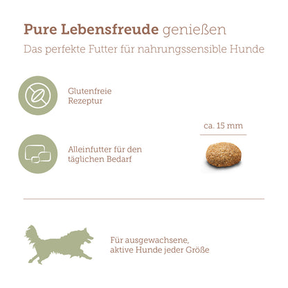 mera pure sensitive Seidenraupe & Kartoffel Trockenfutter Softbenefits