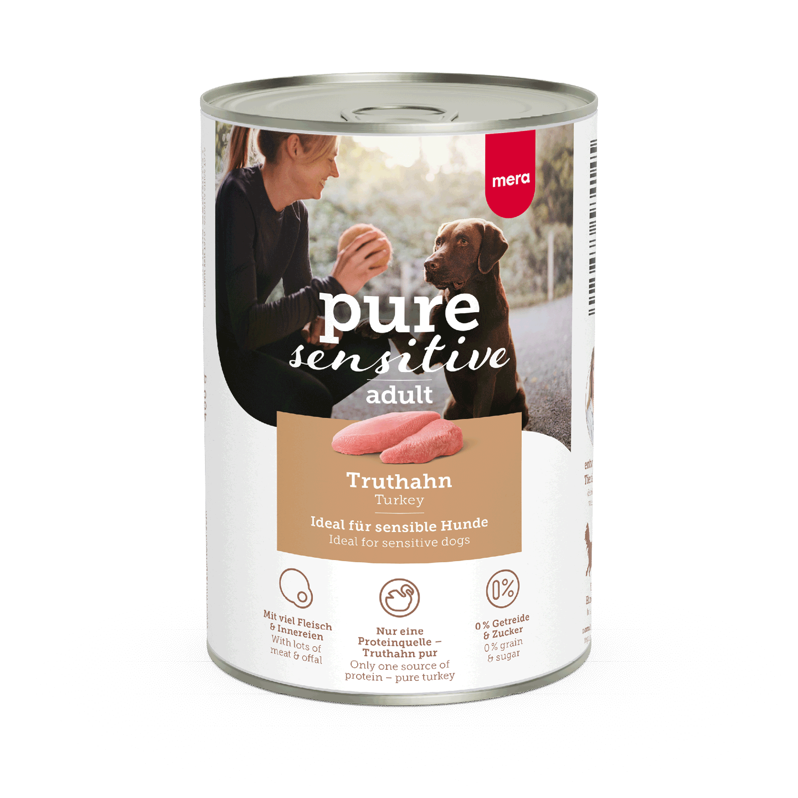 Hundefutter mit hohem Fleischanteil kaufen | mera - The Petfood Family
