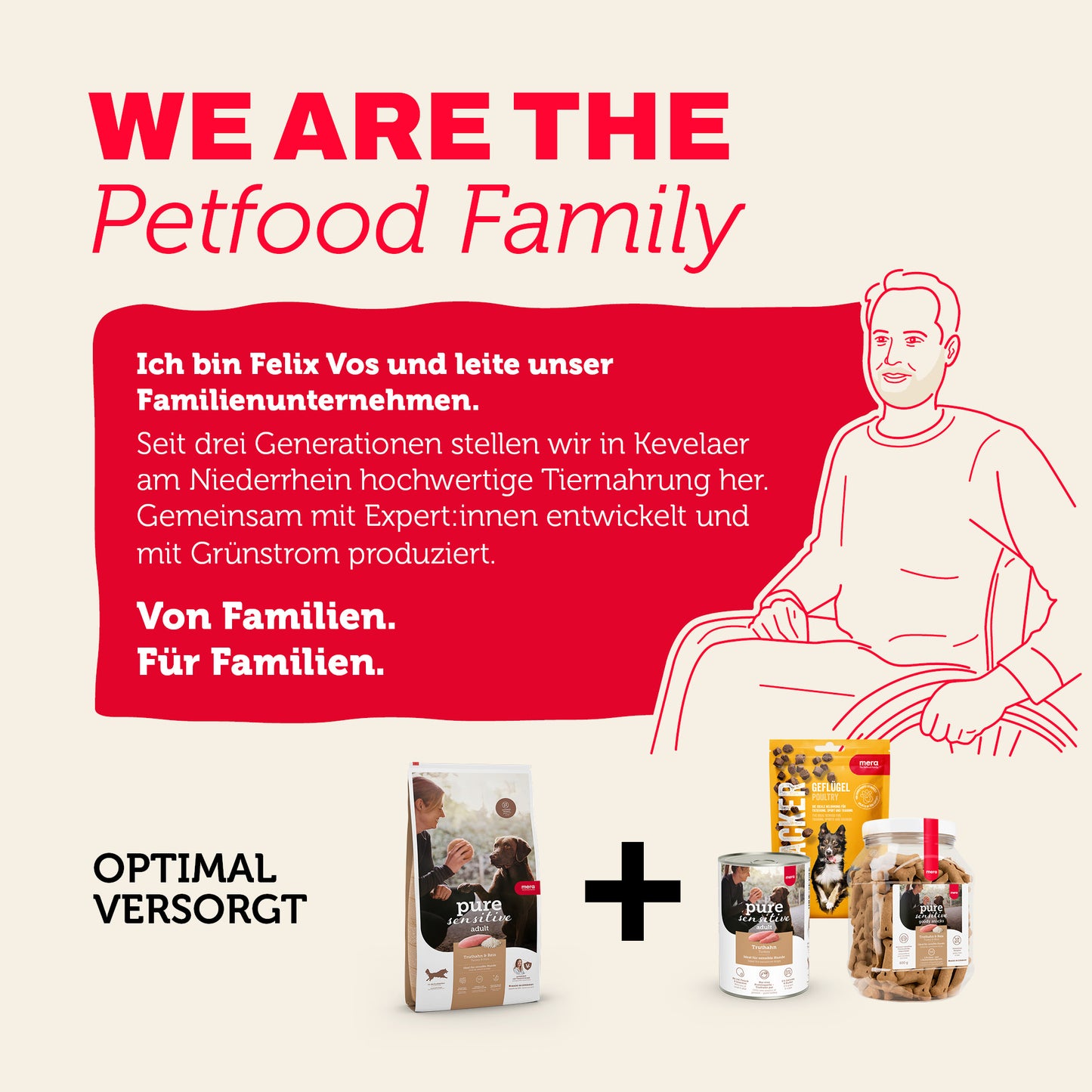 Tiernahrung von mera: Familienunternehmen mit Produkten für eine ausgewogene Versorgung