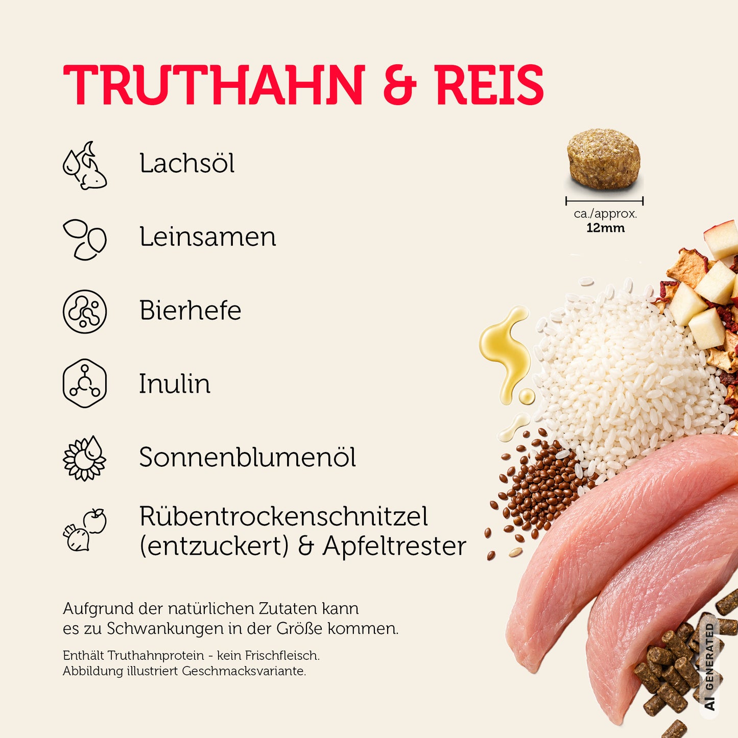 Senior Truthahn & Reis Trockenfutter