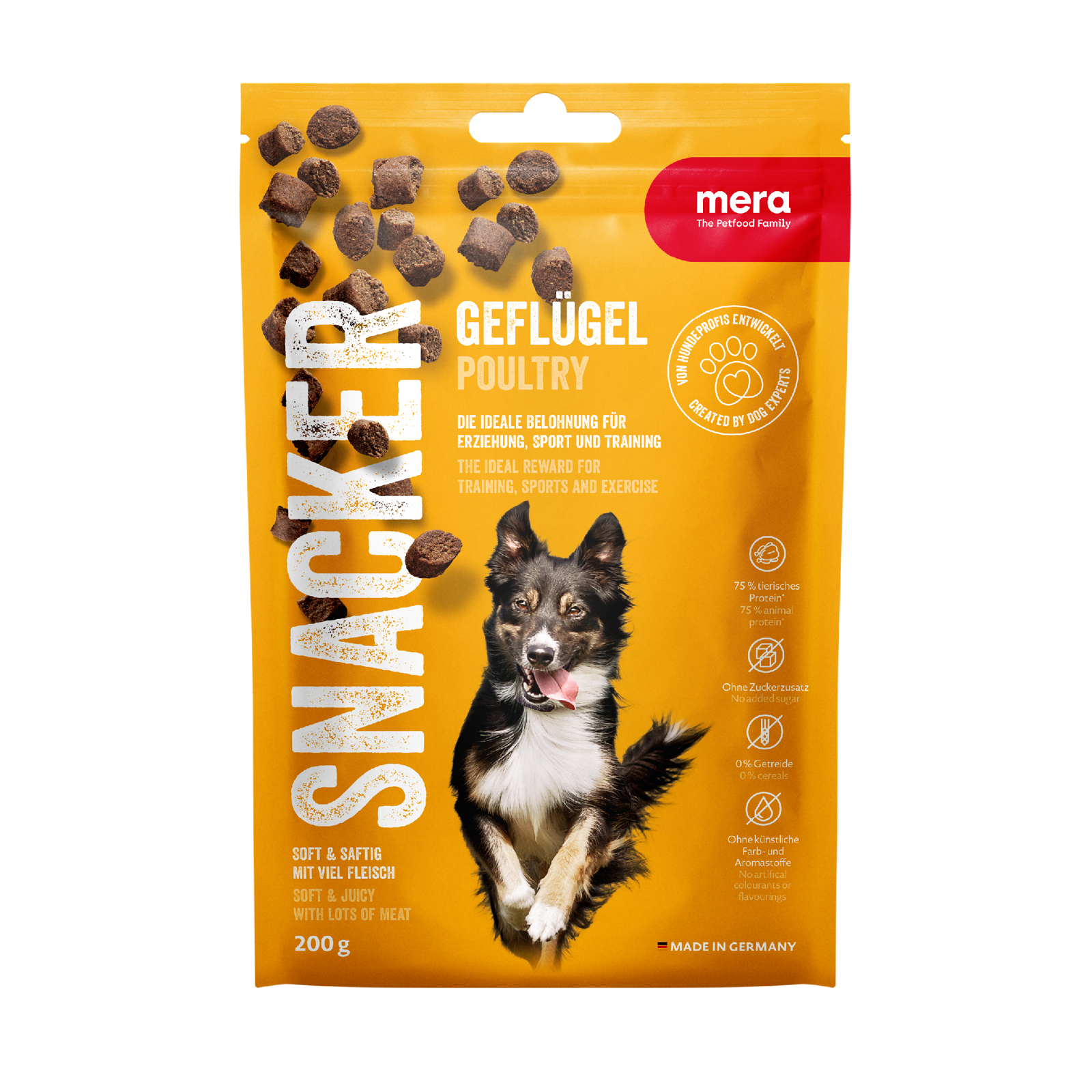 mera SNACKER Geflügel Verpackung