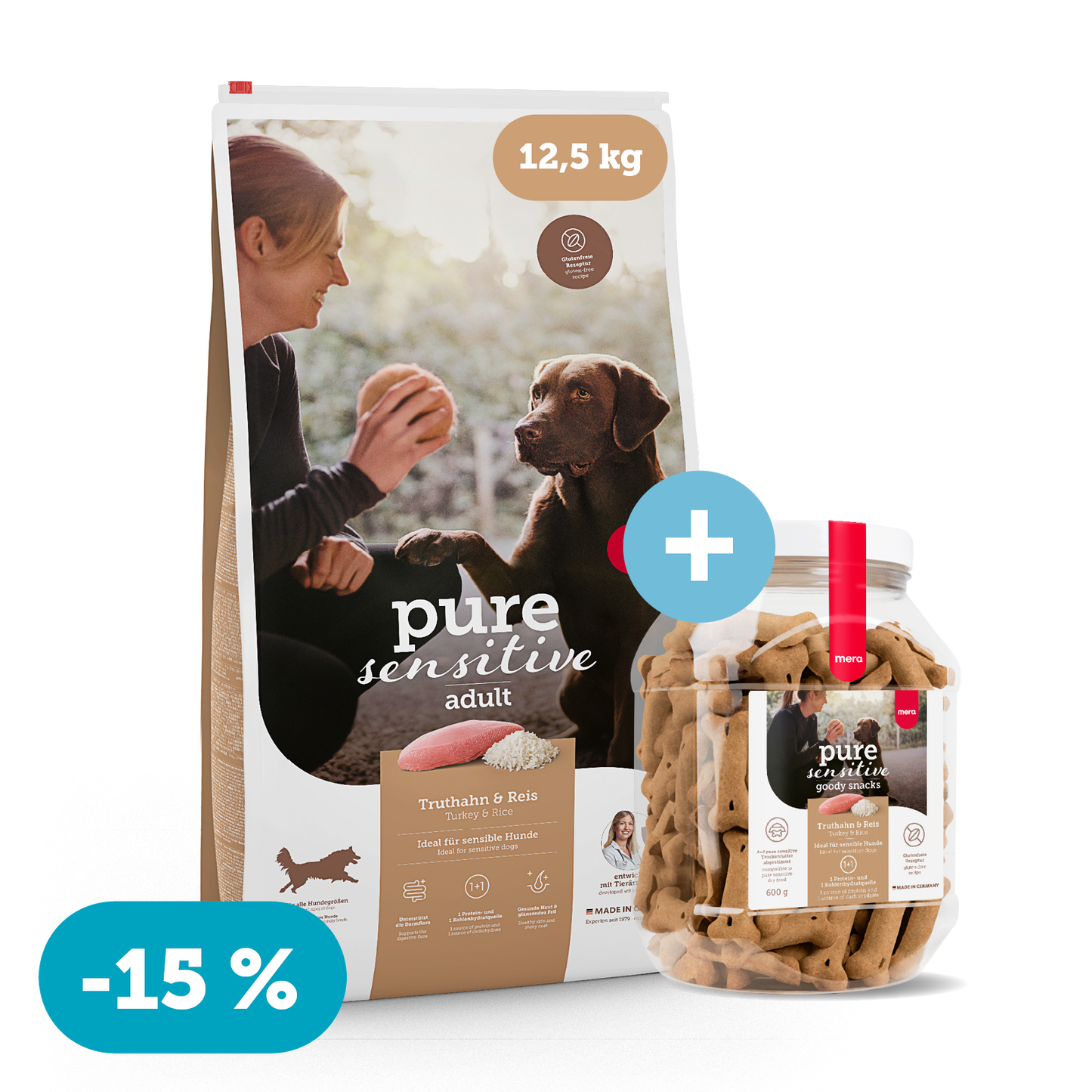 mera Bundle pure sensitive Truthahn & Reis