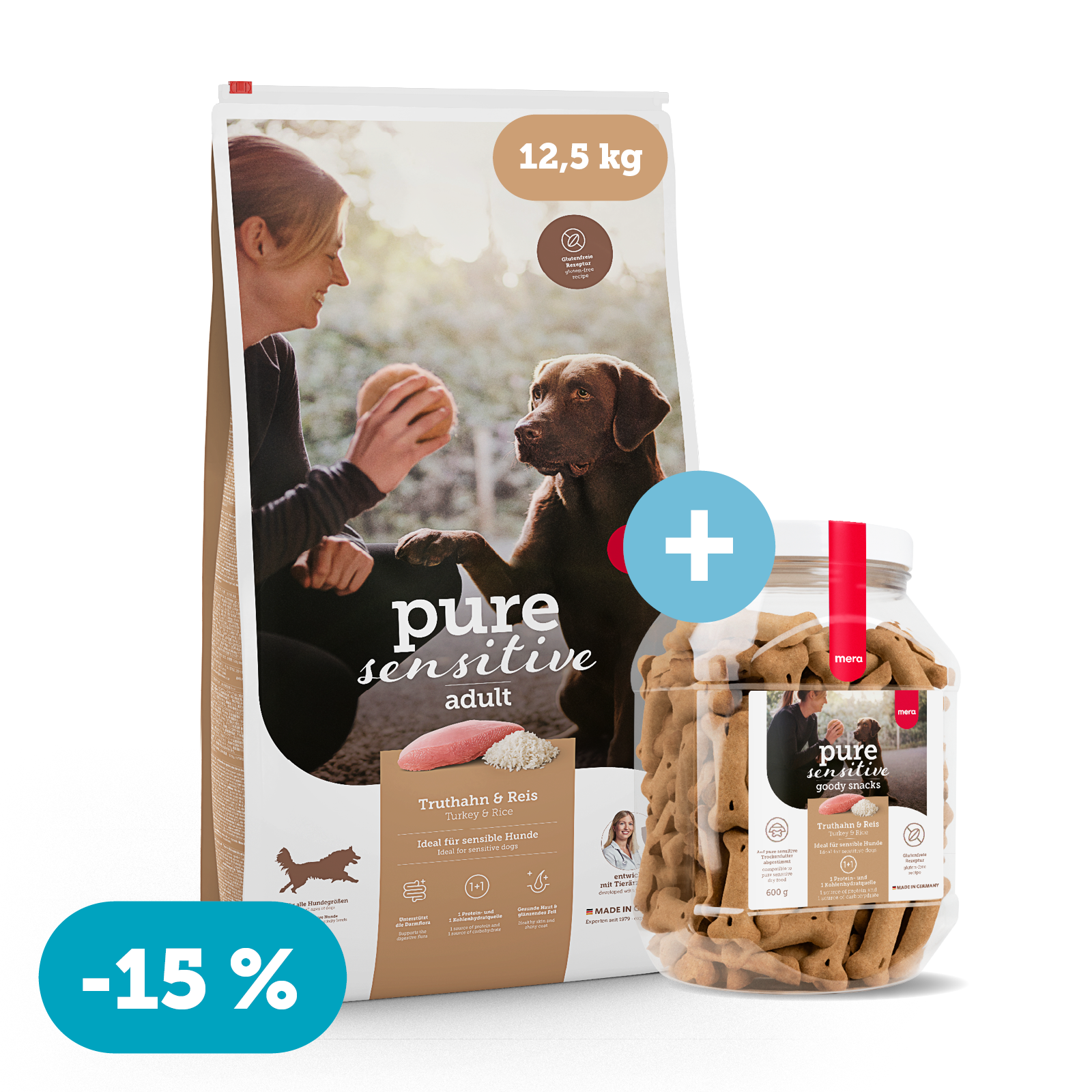 mera Bundle pure sensitive Truthahn & Reis