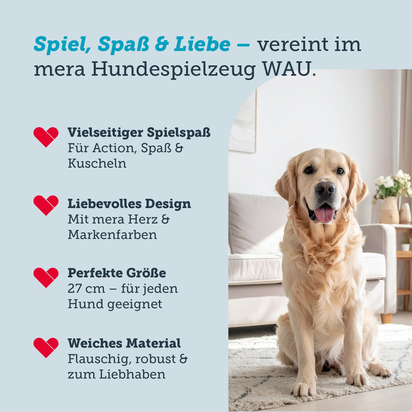 mera Hundespielzeug Wau Benefits