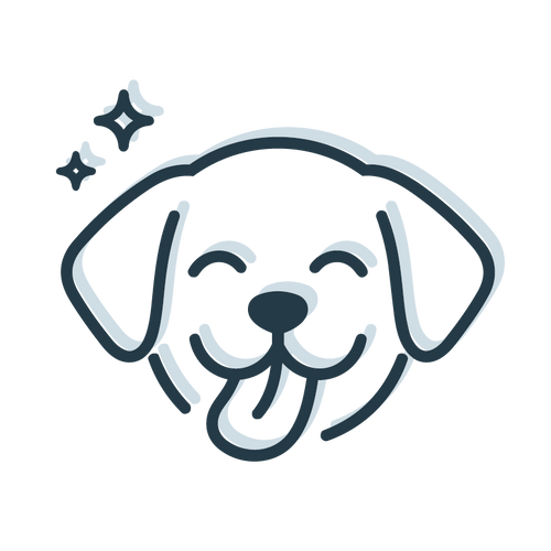 mera icon blau- happy dog