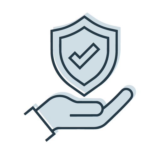 mera icon blau - Sicherheit