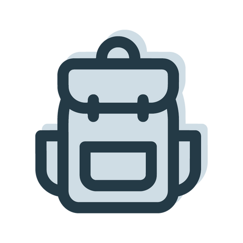 mera icon blau - Rucksack