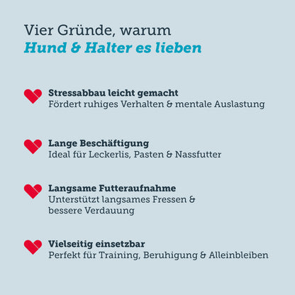 Vorteile der Schleckplatte