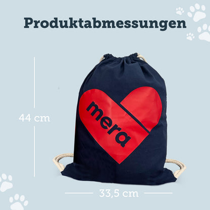 die Maße vom mera Turnbeutel